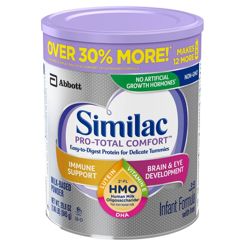 Similac Pro-Total Comfort Non-GMO Infant Formula with Iron Powder - 29.8oz
