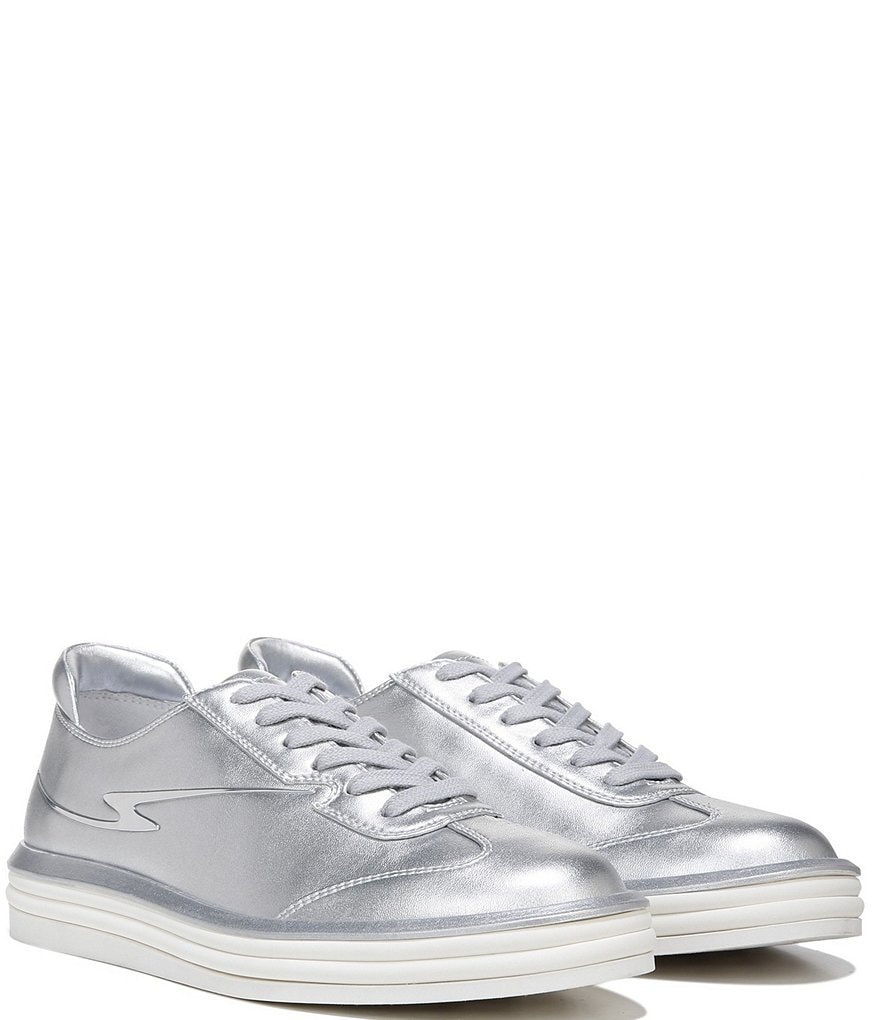 Franco Sarto Lumiere Metallic Lace-Up Sneakers