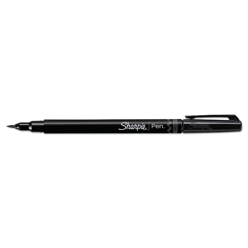 Sharpie Brush Tip Pens, Fine Brush Tip, Black, 12/PK 2011280