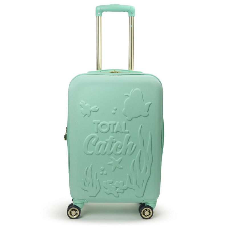 FUL Disney Princess Ariel The Little Mermaid 21" Carry On Hardside Spinner Suitcase - Teal