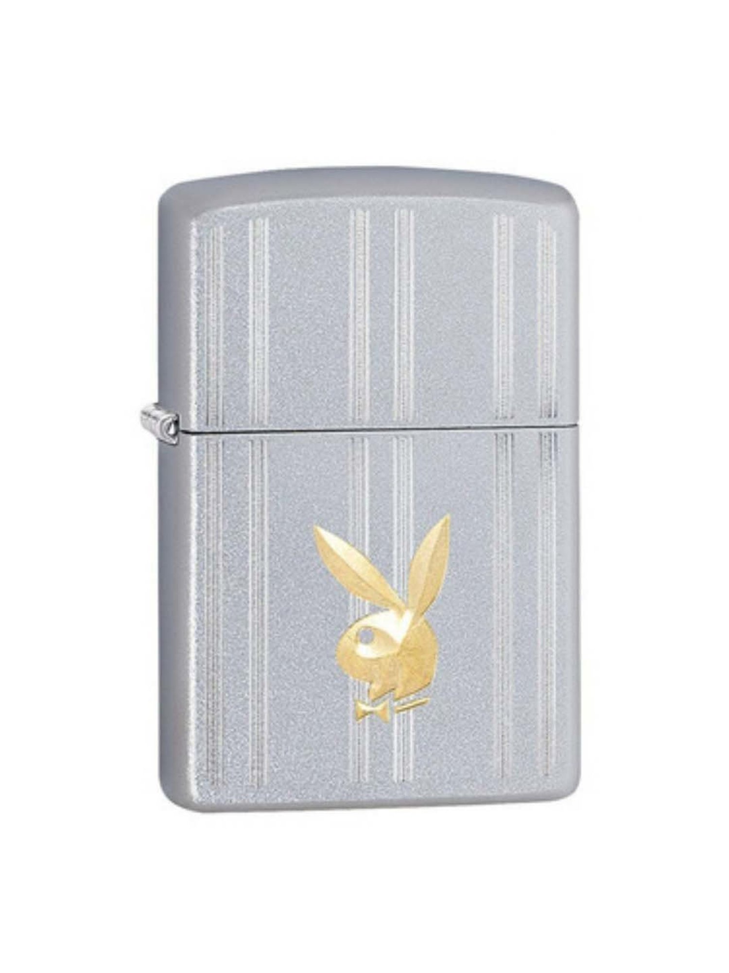 Zippo Silver Playboy Brass Pocket Lighter