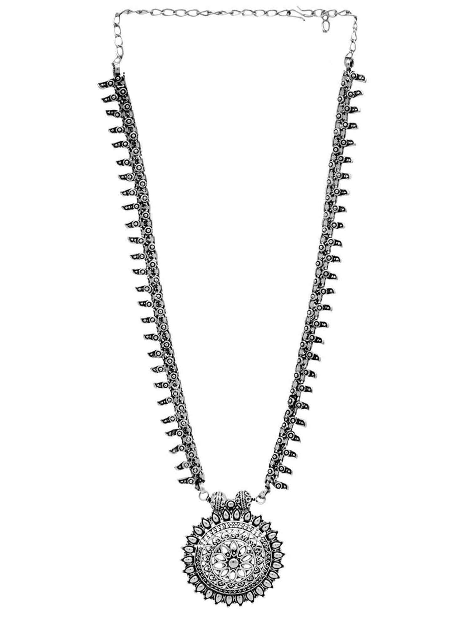 Teejh Stuti Silver Oxidised Jewellery Set