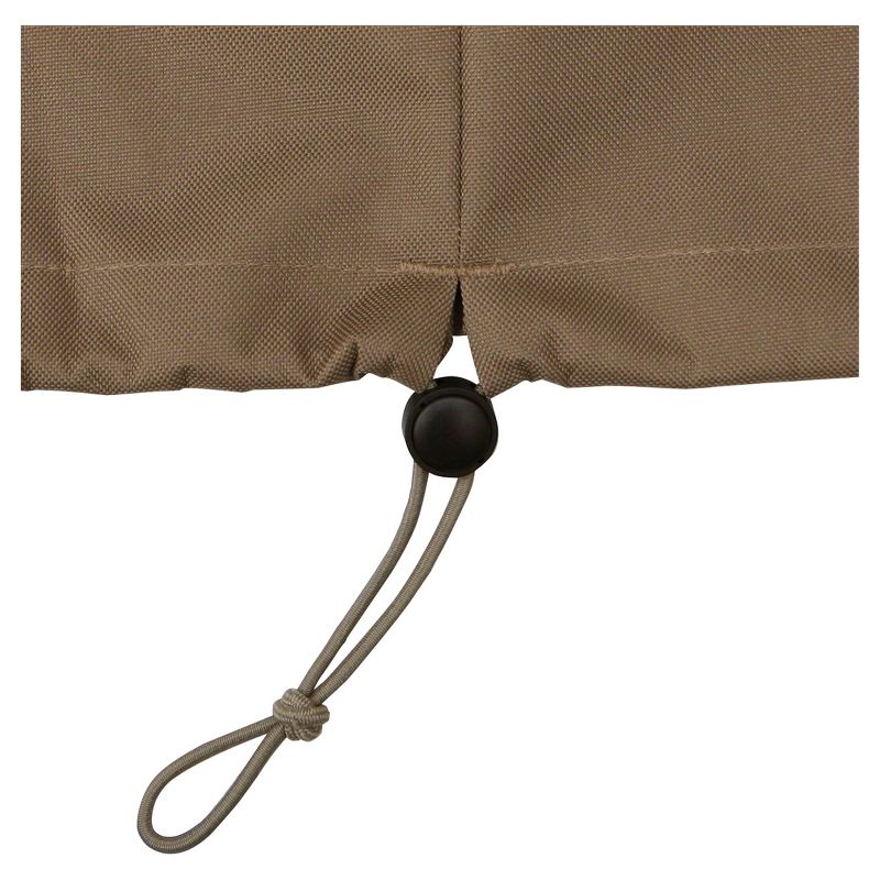 Veranda Patio Rectangular/Oval Table And Chair Cover - 88"x58"x23" - Light Pebble - Classic Accessories