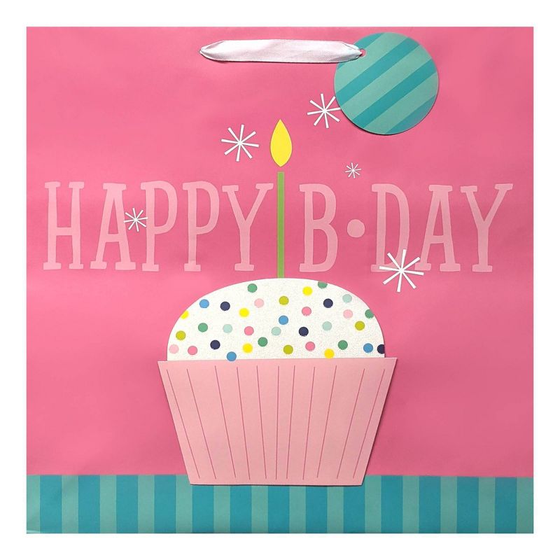 Large Happy Birthday Cup Cake Bag - Spritz™