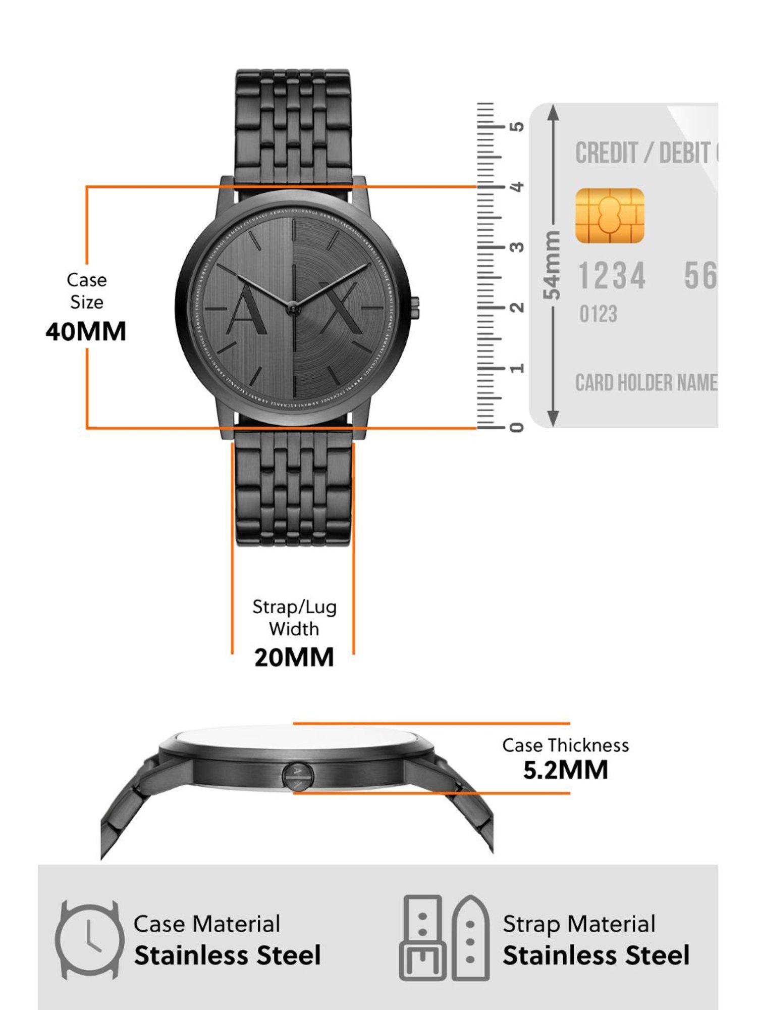 Armani Exchange AX2872 Analog Watch for Men