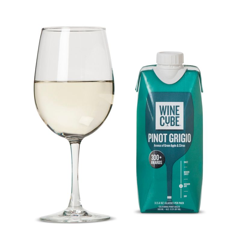 Pinot Grigio White Wine - 500ml Carton - Wine Cube™