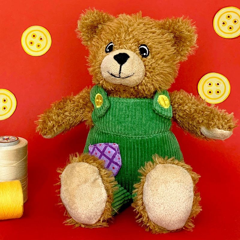 Yottoy My Friend Corduroy Bear 7.25" Sitting Soft Plush Toy