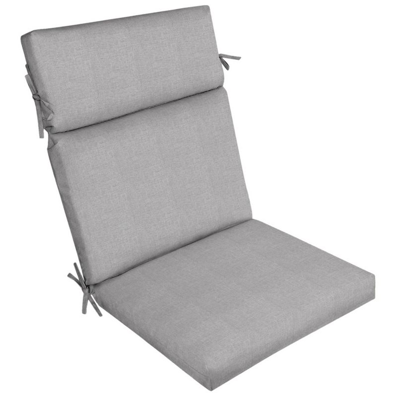 Paloma Woven Outdoor Dining Chair Cushion Gray - Arden Selections