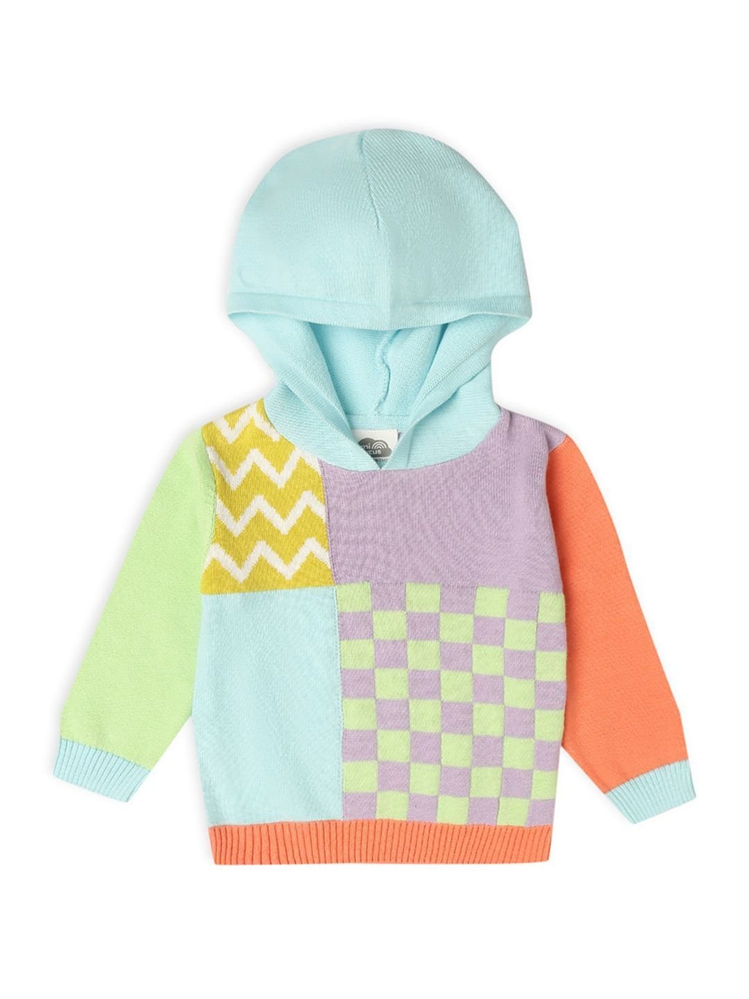 MiArcus Kids Multicolor Cotton Printed Full Sleeves Hoodie Set