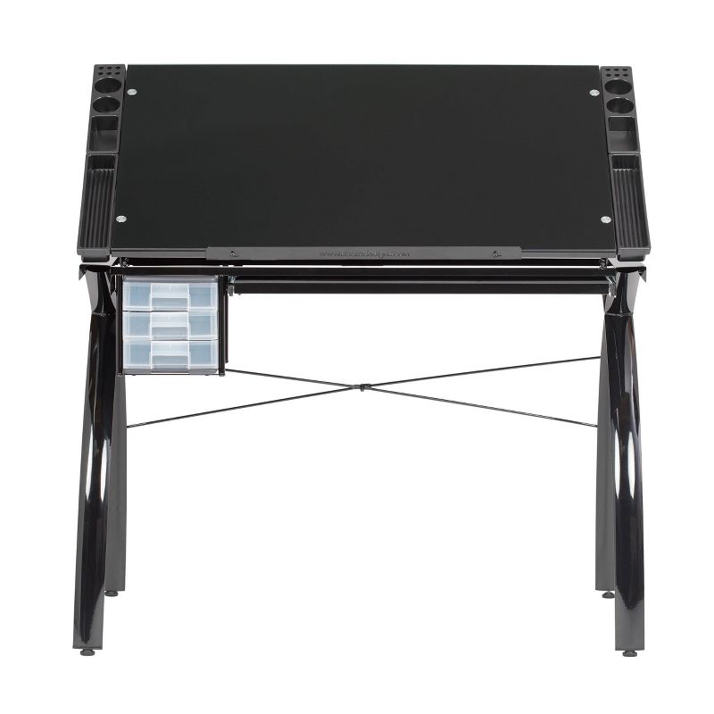 Canvas & Color Adjustable Craft Station Black Glass - Studio Designs