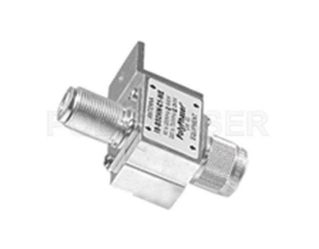 Polyphaser IS-B50HN-C1-ME DC Blocked Bulkhead Lightning Arrestor for 50-700 MHz with N-Female Surge Side and N-Male Protected Side, 50K Amp Surge Rating