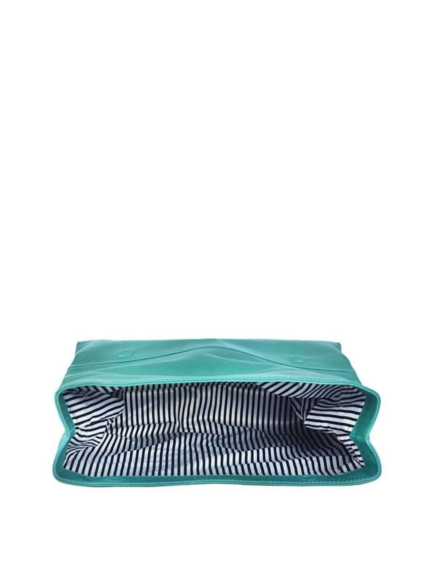 Tohl RP 1 Fini Turquoise Solid Leather Clutch