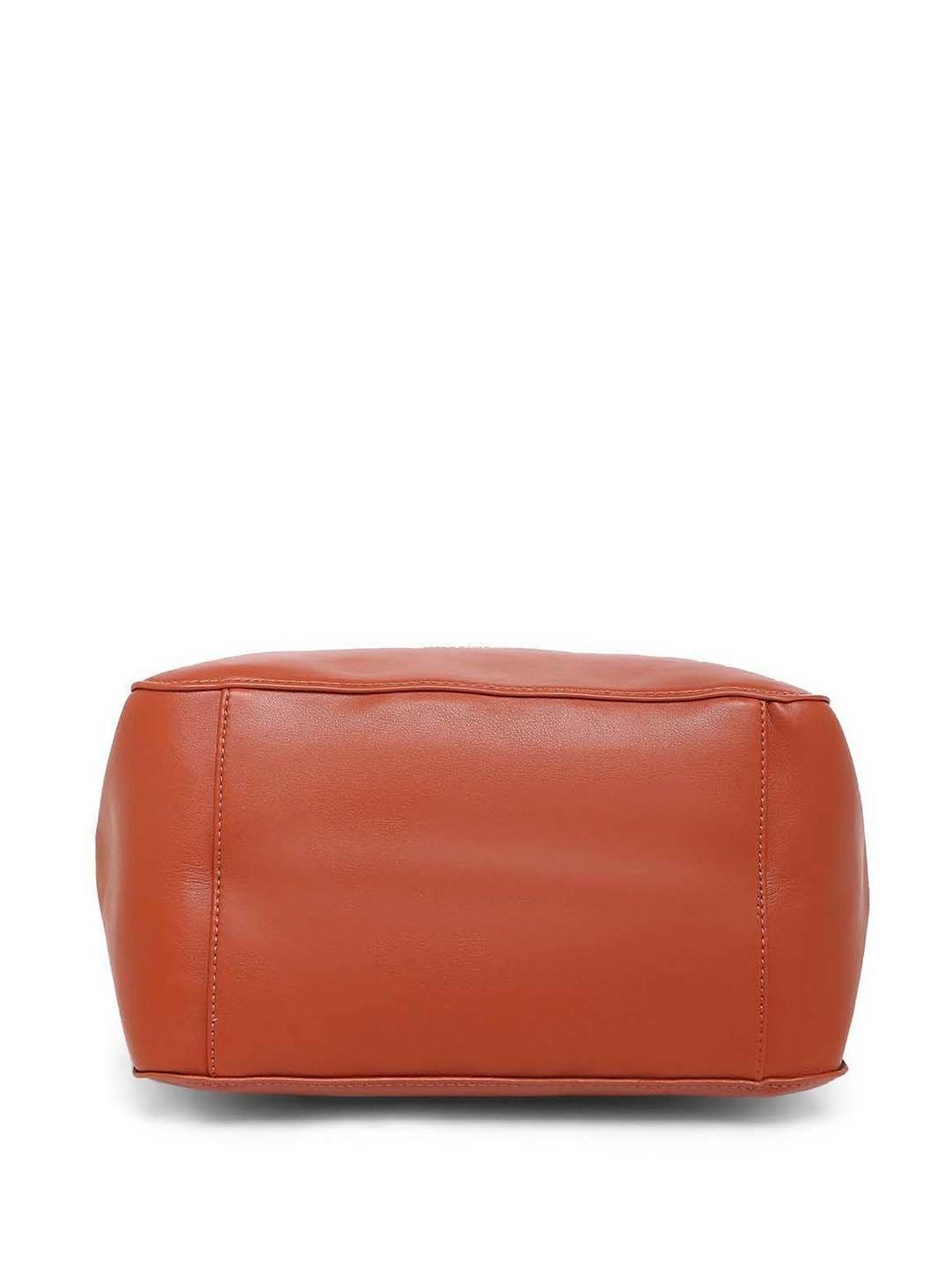 Marina Galanti Orange Solid Medium Tote Handbag