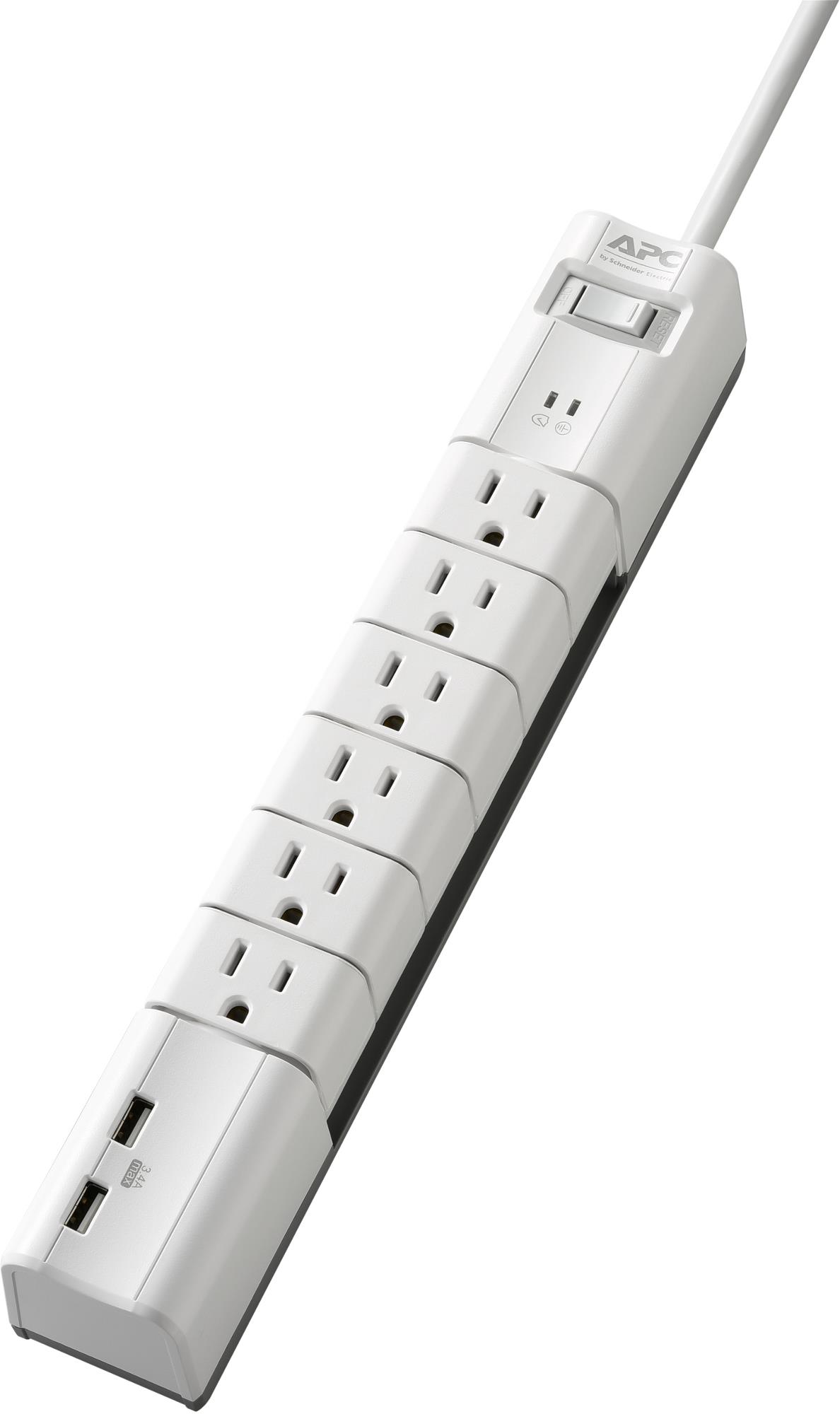 APC by Schneider Electric SurgeArrest Essential 6-Outlet Surge Suppressor/Protector