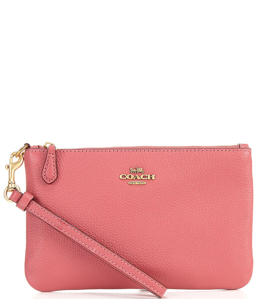 HOBO Link Leather Zip Wristlet