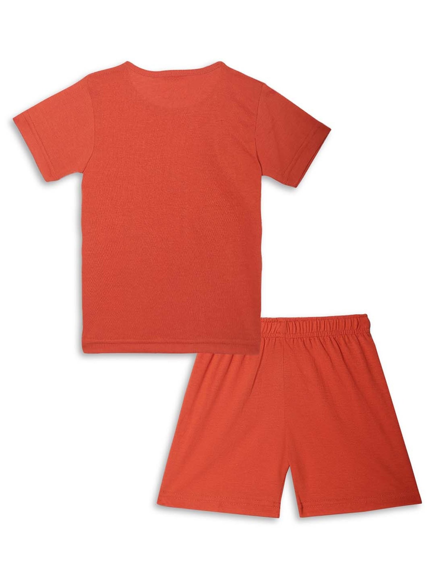 Vimal Jonney Kids Red & Pink Printed T-Shirt Set