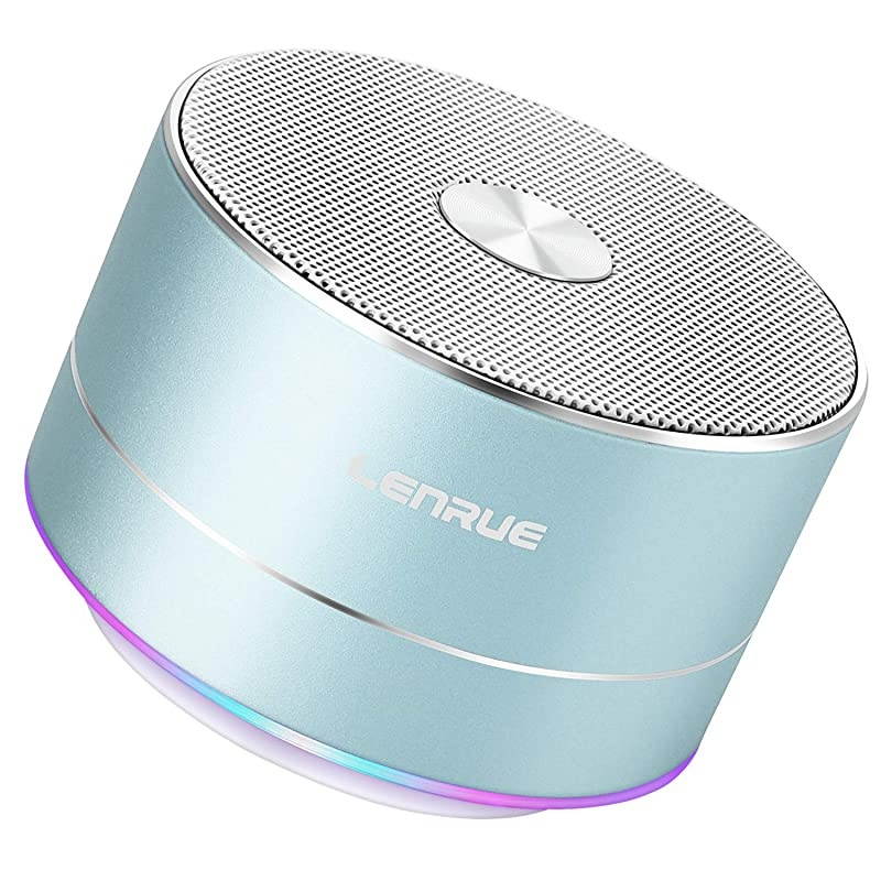Portable Wireless Bluetooth Speaker with Built-in-Mic,Handsfree Call,AUX Line,TF Card Slot,HD Sound and Bass for iPhone Ipad Android Smartphone and More