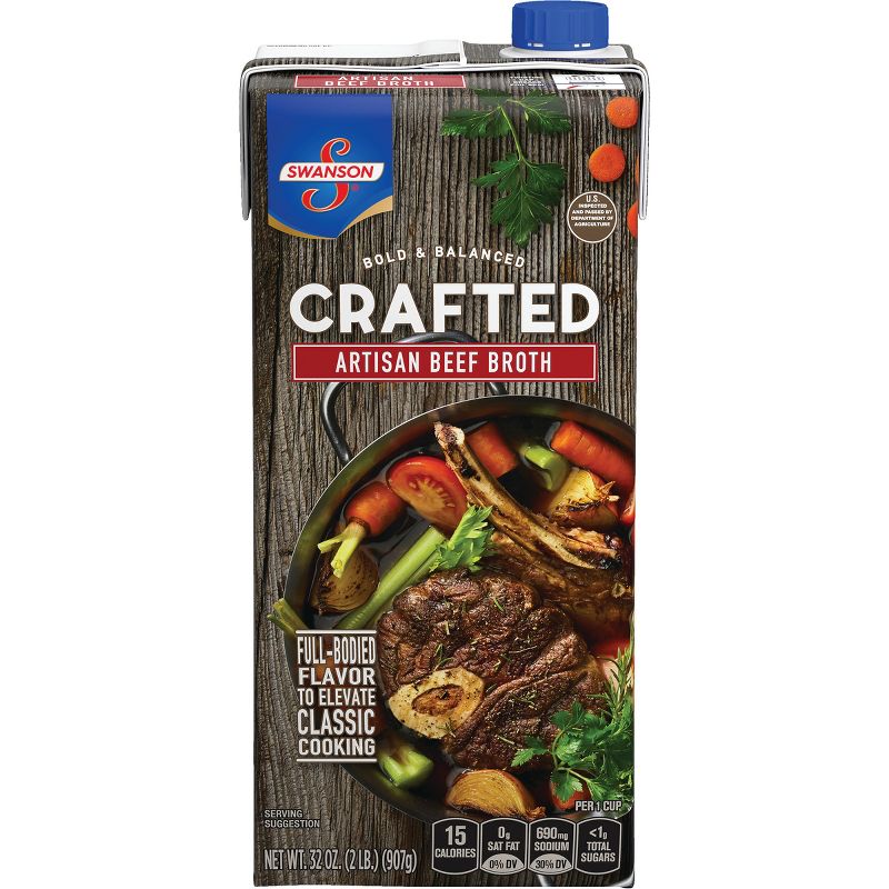 Swanson Crafted Artisan Beef Broth - 32oz