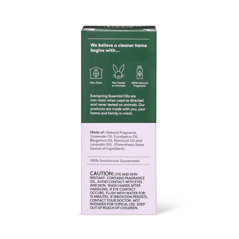 Lavender & Bergamot Essential Oil Blend - 0.5 fl oz - Everspring™