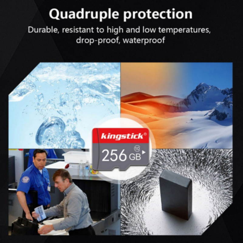 256GB Micro SD Card High Speed TF Card Class 10 Flash Memory Card with SD Adapter (256GB)