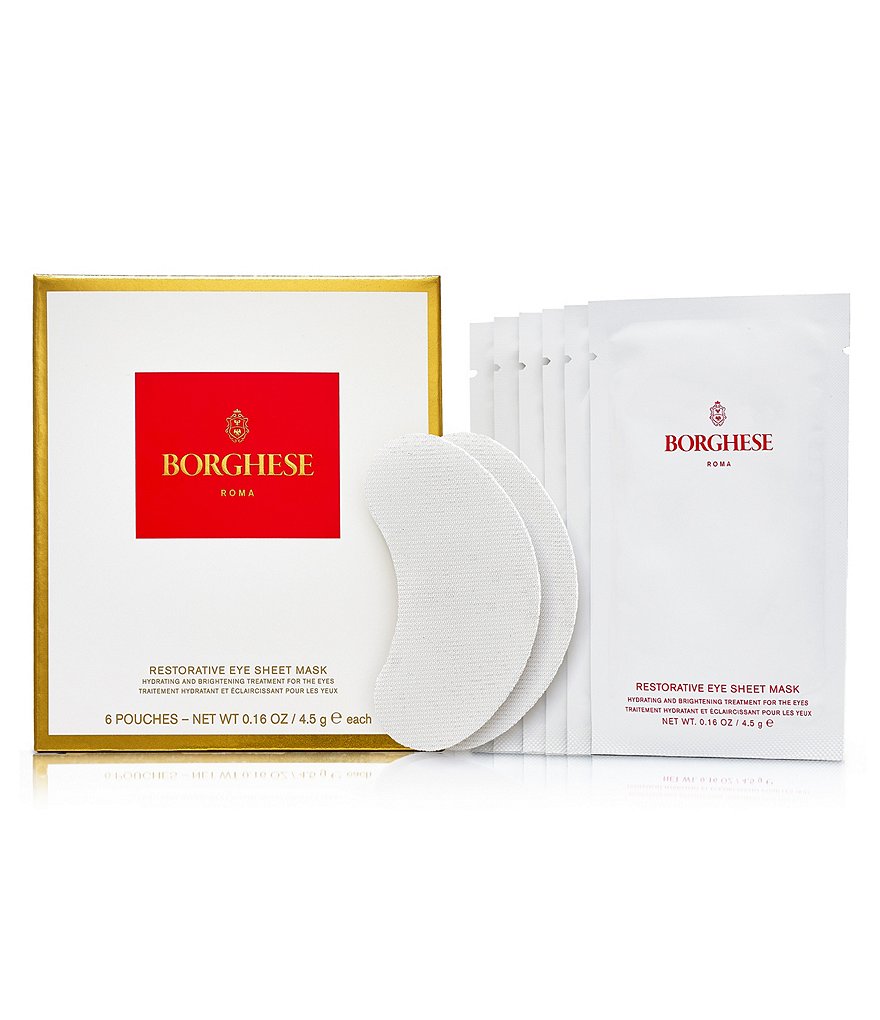 Borghese Restorative Eye Sheet Masks - 6 Pairs