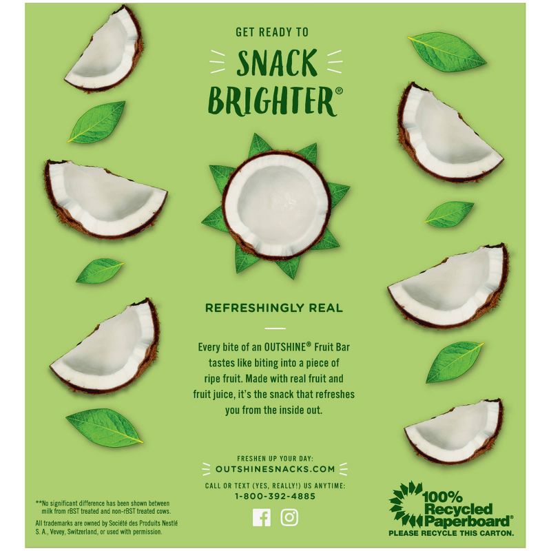 Outshine Coconut Frozen Fruit Bar - 6ct