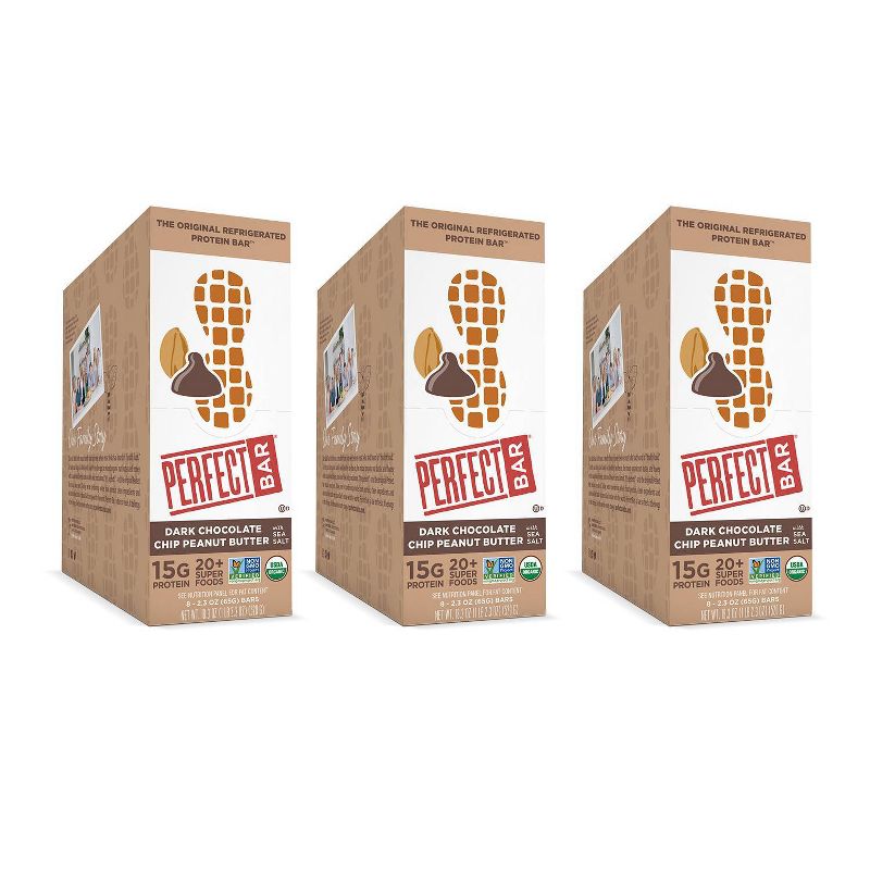 Perfect Bar Dark Chocolate Peanut Butter with Sea Salt - 24ct