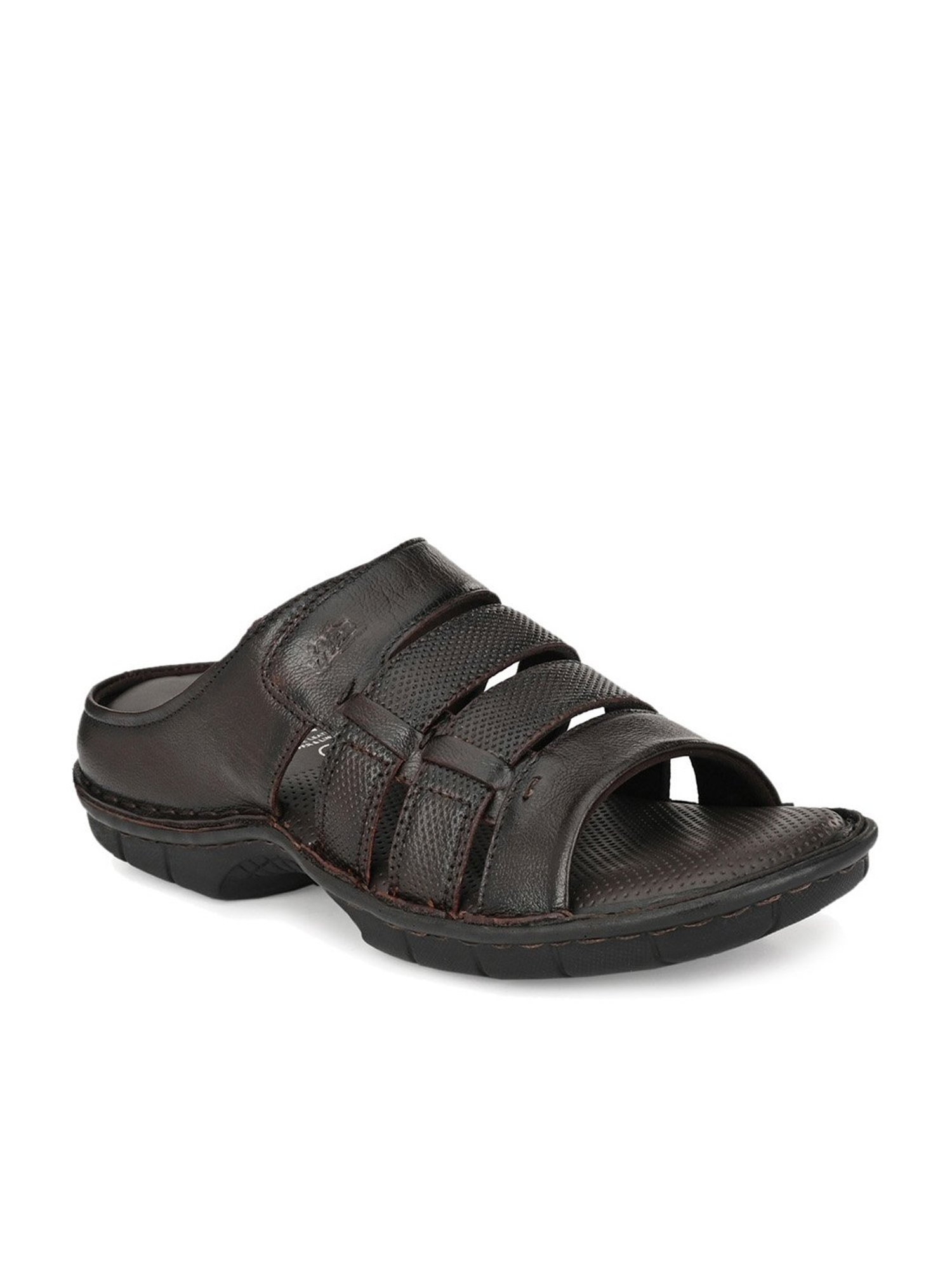 Hitz Men's Brown Casual Sandals