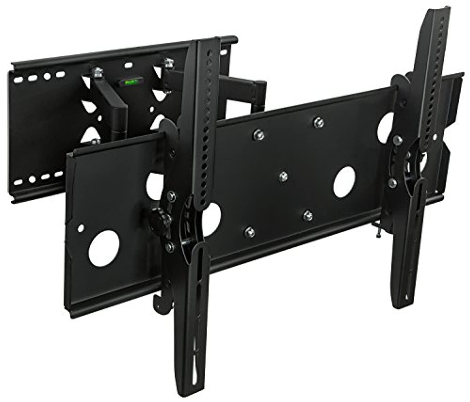 mount-it mi-310b heavy-duty full motion articulating tv wall mount for 32 to 60-inch tvs, vesa standard up to 750x450mm, 175 lb weight capacity (black)