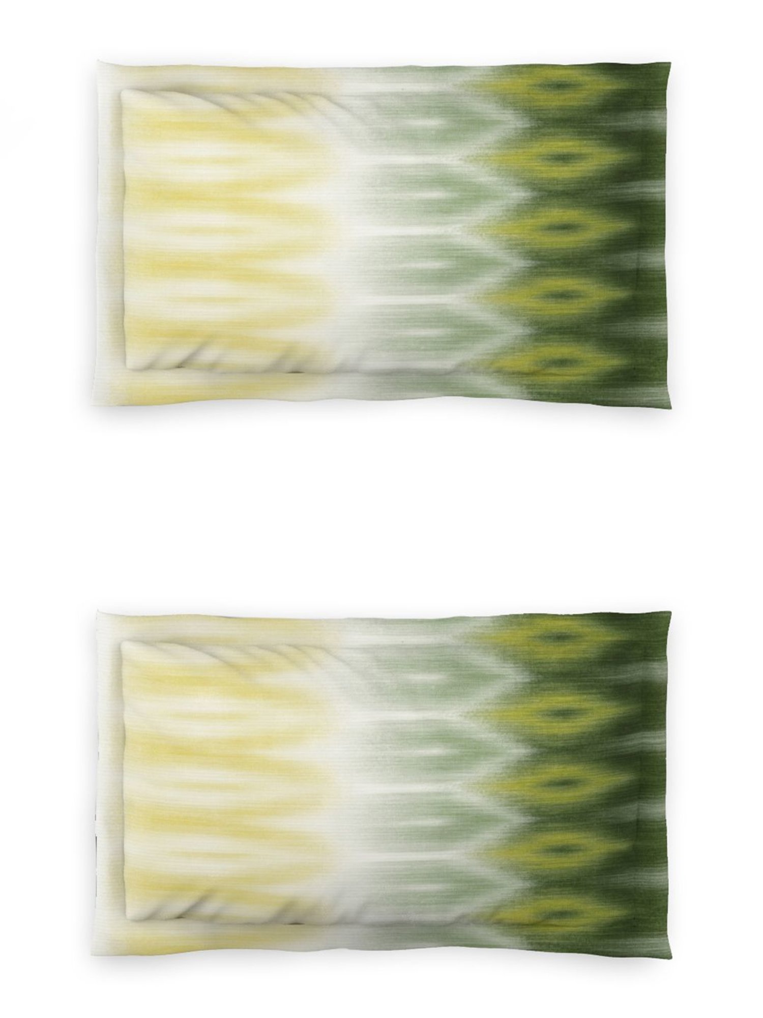 DDecor Ethnic Green 136 TC Cotton King Fitted Bed Sheet With 2 Pillow Covers