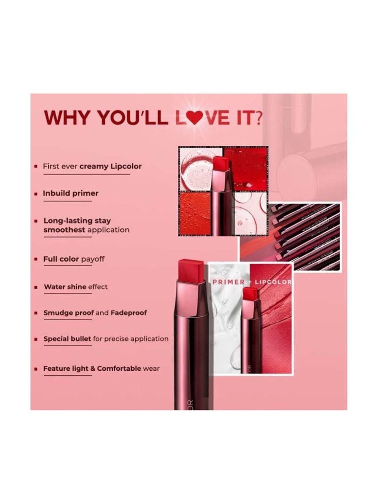 Colorbar Creme Me As I Am Lipcolor-Quicky - 001 - 0.8 gm