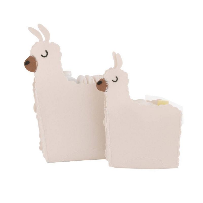 Little Love by NoJo Orange Fox Felt Storage Caddy - 2pc