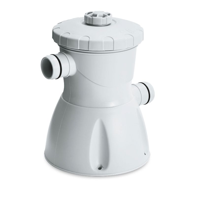 Summer Waves P10012301 12 Foot x 30 Inch Quick Set Transparent Ring Above Ground Inflatable Round Swimming Pool with Filter Pump, Clear