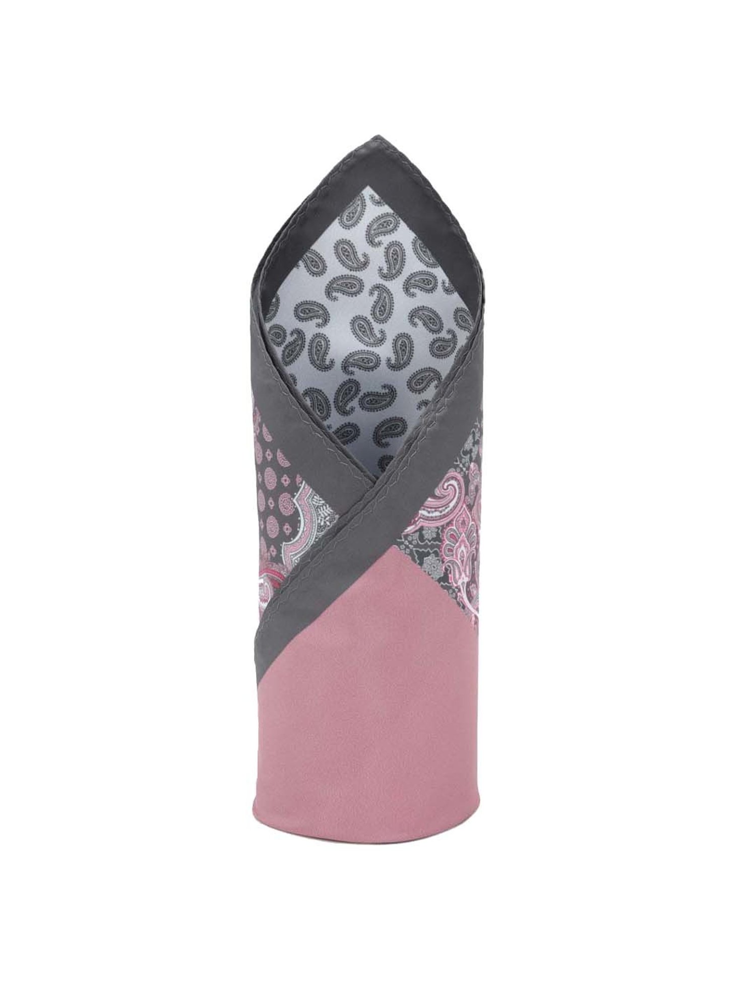 Van Heusen Green Printed Pocket Square