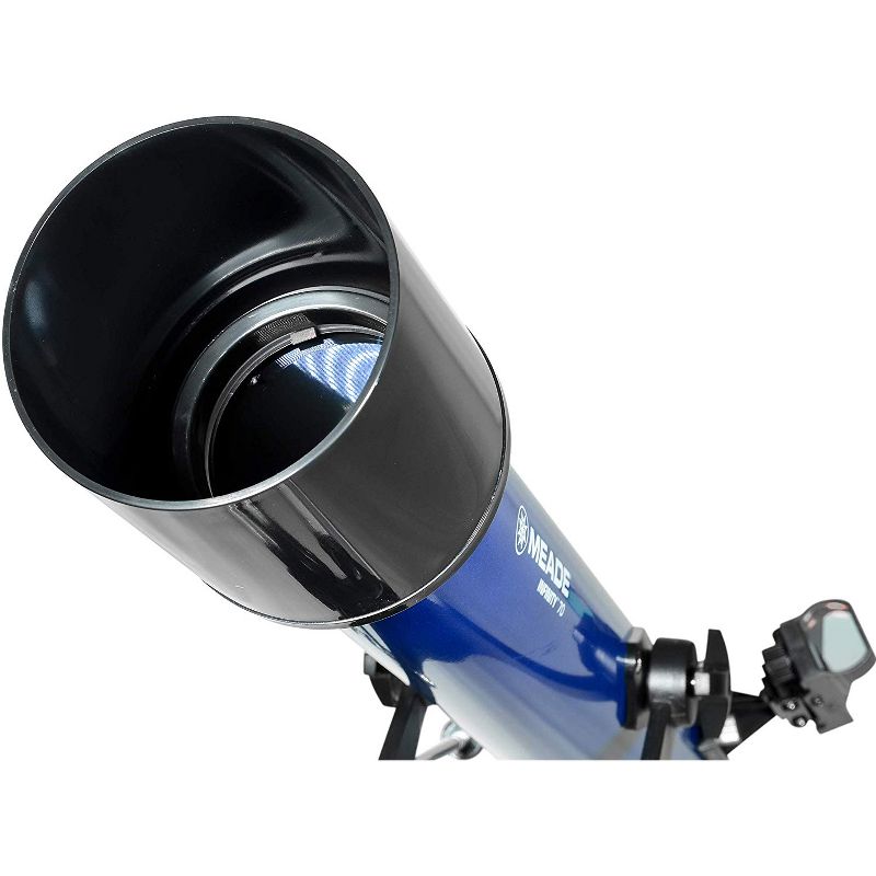 Meade Instruments 209003 Infinity 70MM Astronomical Refracting Telescope, Focal Length 700mm, Focal Ratio f/10, Blue