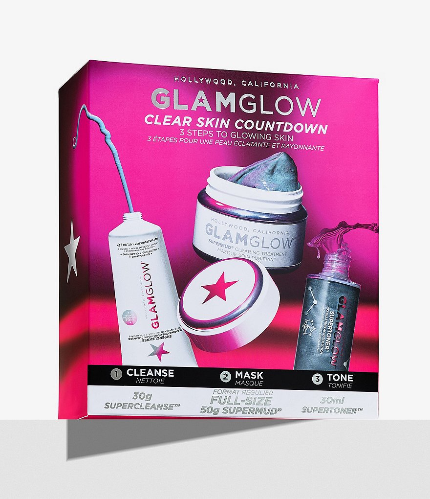 GlamGlow Clear Skin Countdown: 3 Steps To Glowing Skin Set