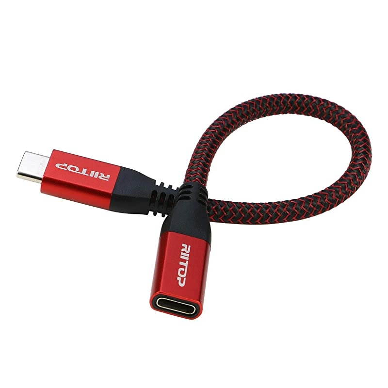 USB C Extension Cable Short2Pack USBC Male to Female Extender Braided Cord for Nintendo Switch MacBook Pro 78inch