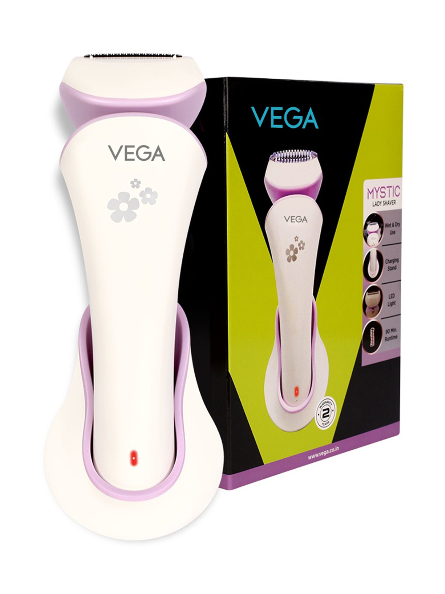 Vega Mystic Lady VHLS-02 Cordless Trimmer - 90 Min Runtime (White)