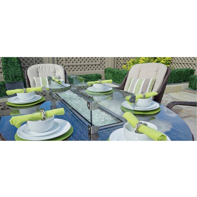 7pc Classic Outdoor Patio Dining Set Gray Wash - Saracina Home