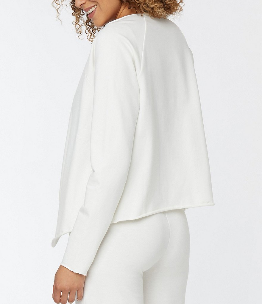 Caroline Rose Tissue Linen Bracelet Sleeve Shirt Jacket