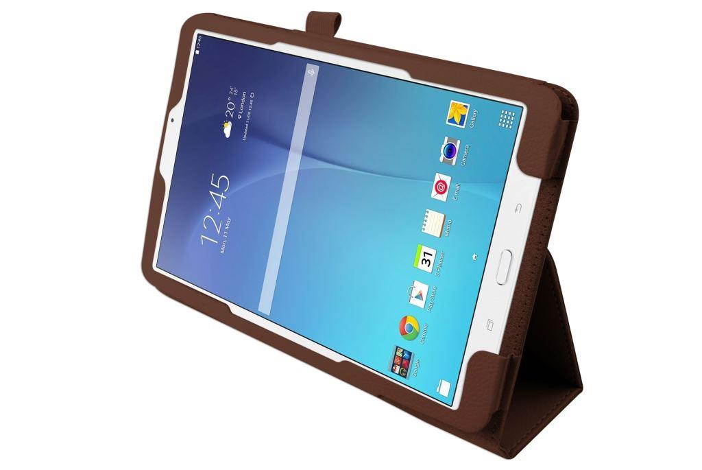 Hellfire Trading Magnetic PU Leather Case for Samsung Galaxy Tab E T560 9.6" - Light Blue