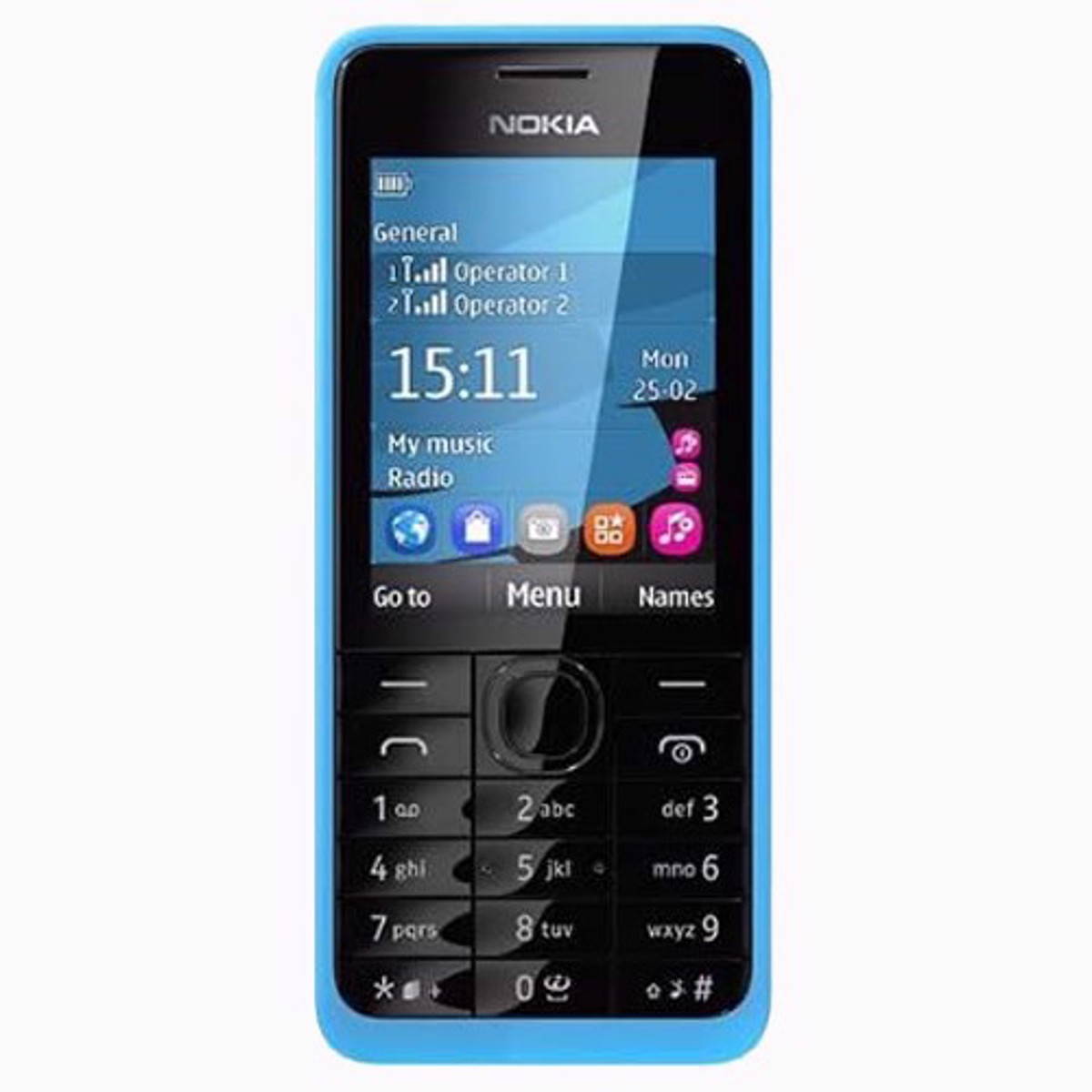 Nokia Asha 301 Dual-SIM 256MB ROM + 64MB RAM (GSM Only | No CDMA) Factory Unlocked 3G Cell-Phone (Red) - International Version