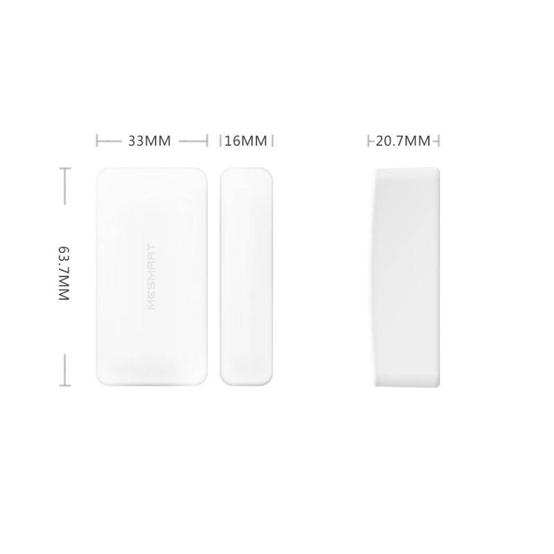 MESMART Smart Wi-Fi Entry Sensor Door Window Open/Closed Contact Sensor Real-time App Notification for Home Security Garage Office Burglar Alert No Hub Required &hellip;