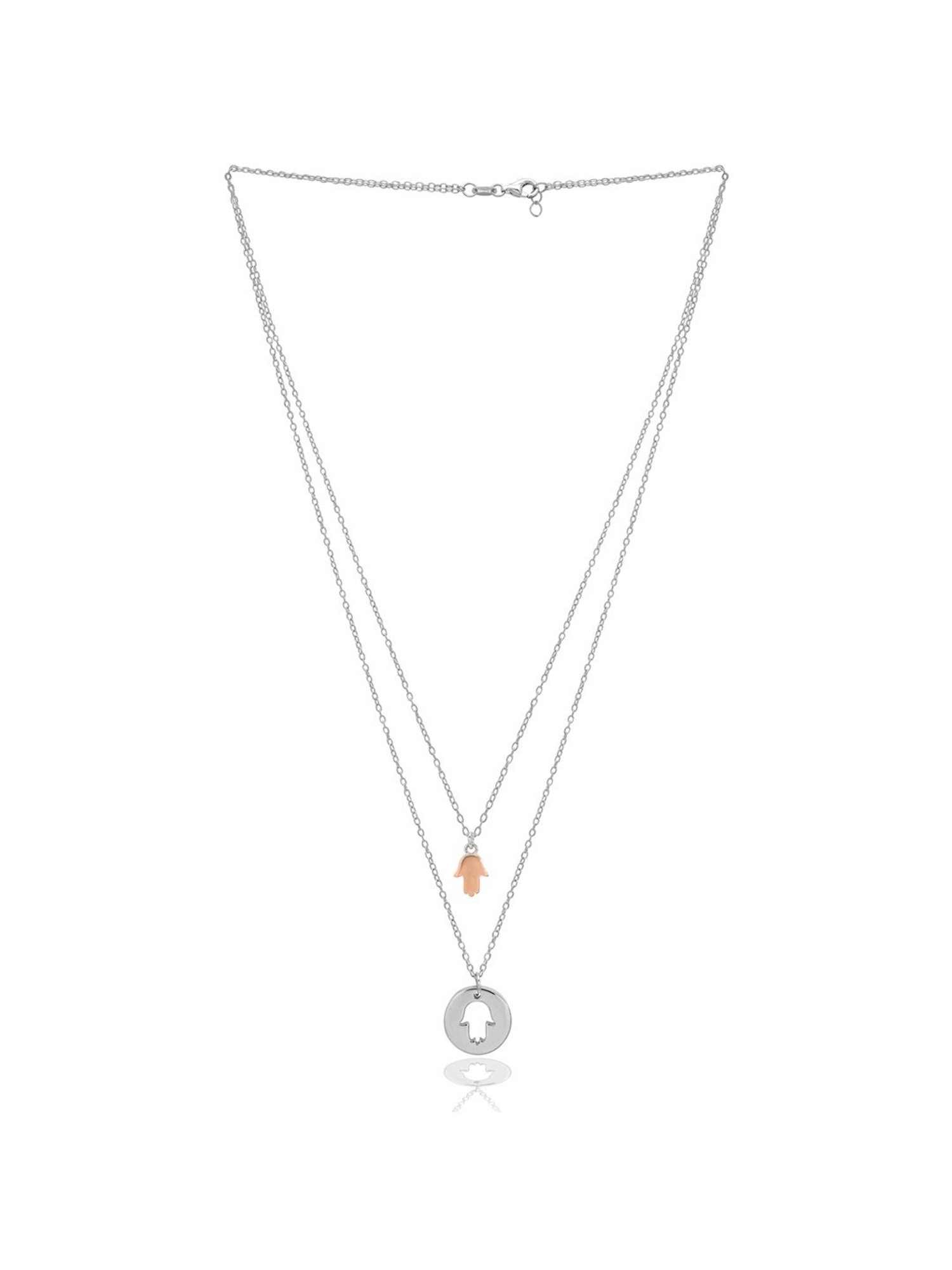 Ornate Jewels 92.5 Sterling Silver Red Ruby Necklace for Women