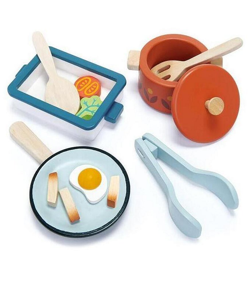 Tender Leaf Toys Pots And Pans Wooden Toy Set