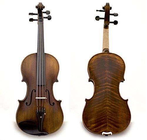 sky guarantee beautiful flamed maestro sound 4/4 size professional handmade 4/4 full size satin acoustic violin antique style