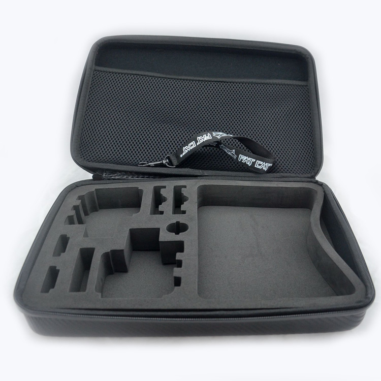 Carbon Fiber Style 13" Professional Extra Thick Anti-shock Waterproof EVA Protective Case for GoPro Hero 4/3+ /3/2/SJ4000/5000