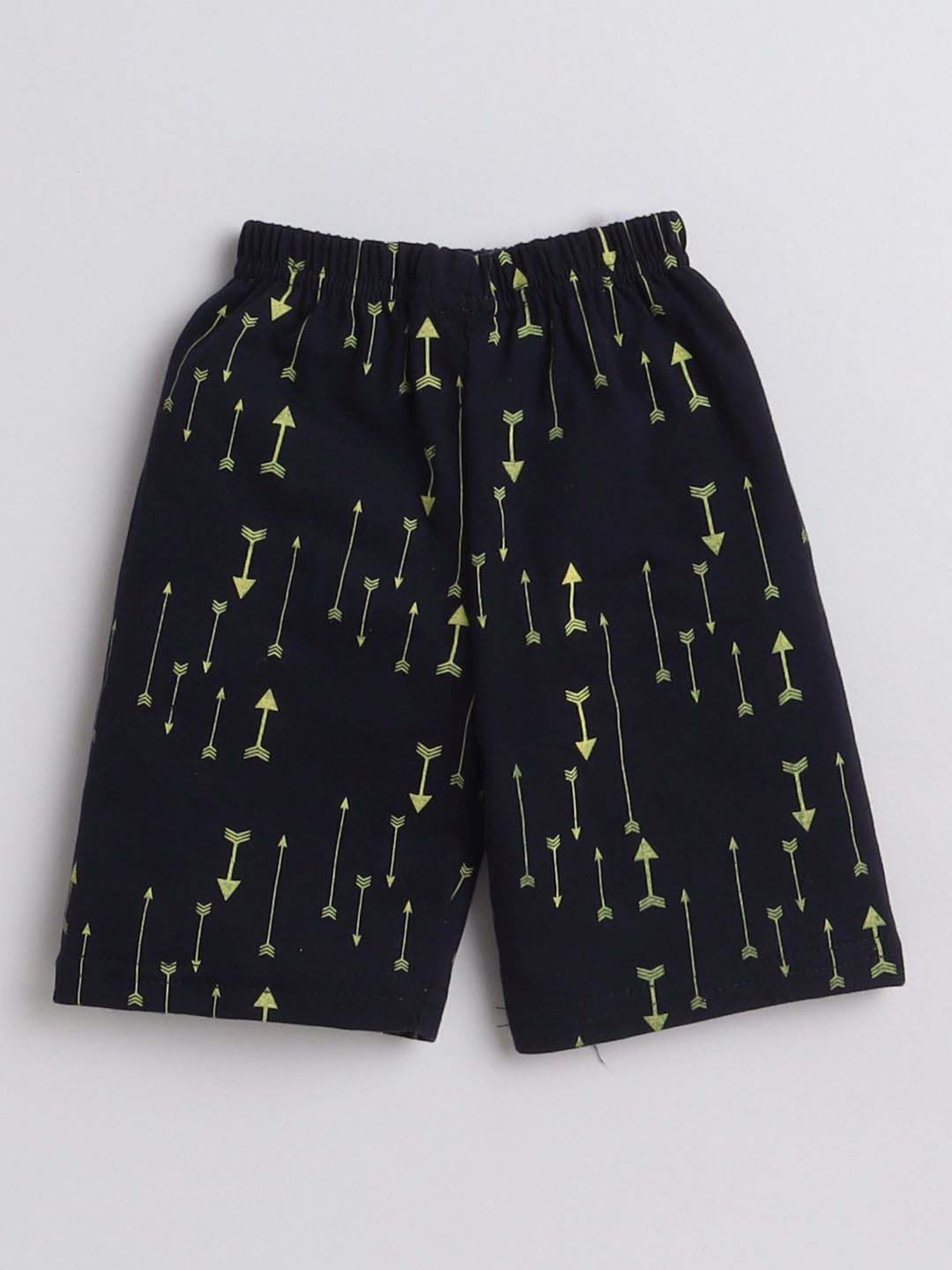 Fourfolds Unisex Yellow Printed Clothing Set