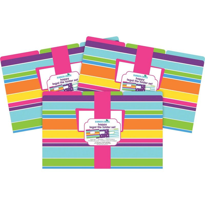 Barker Creek 27ct Legal File Folders Happy