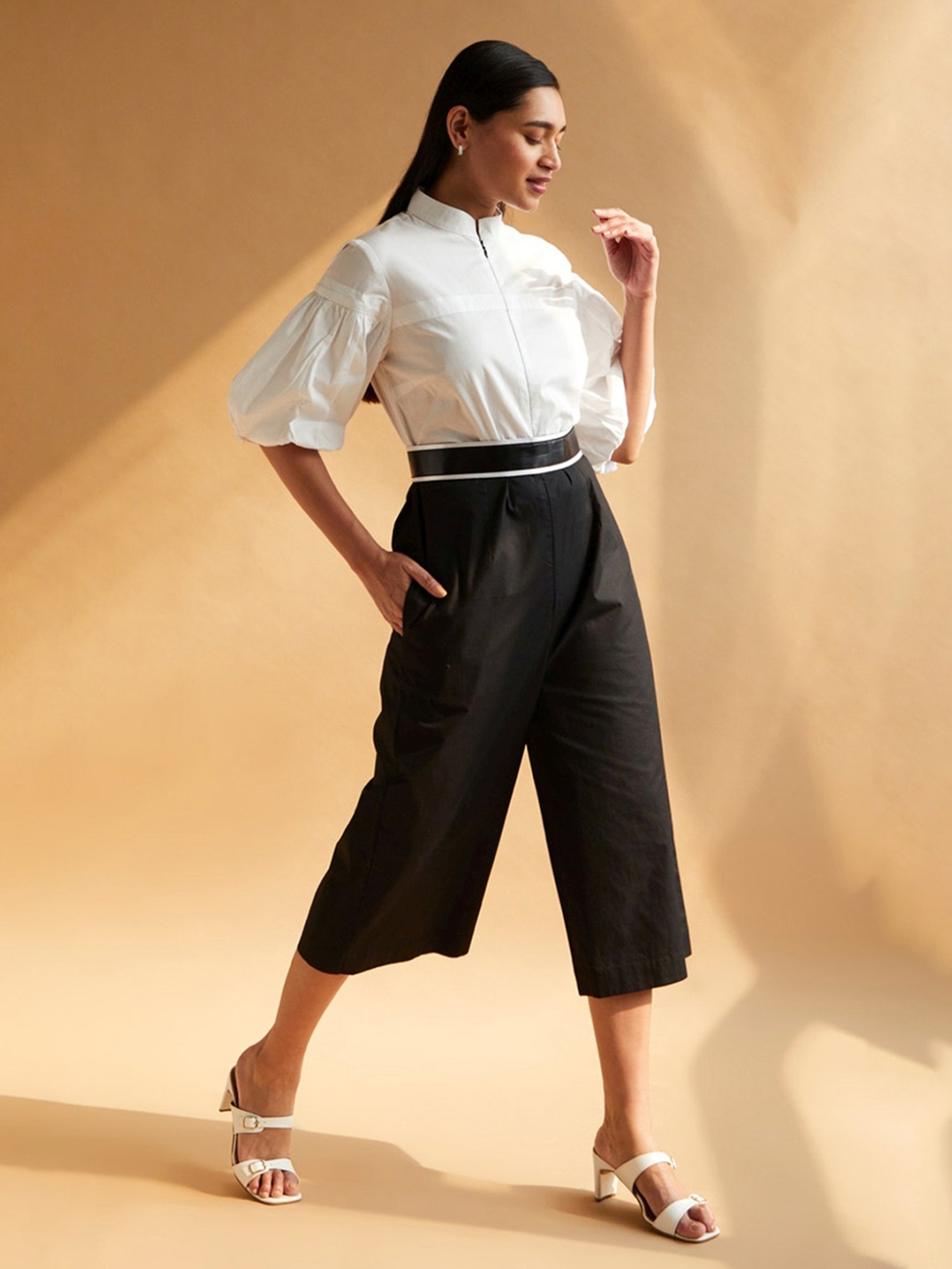 House of Manaa White Hom Allure Jumpsuit